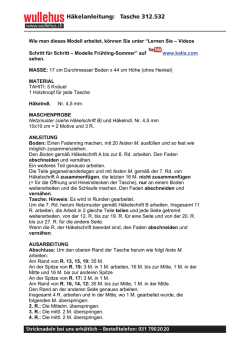 H&auml;kelanleitung: Tasche 312.532