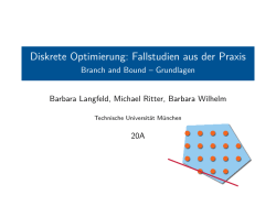 Diskrete Optimierung: Fallstudien aus der Praxis