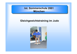 Gleichgewicht - Judo