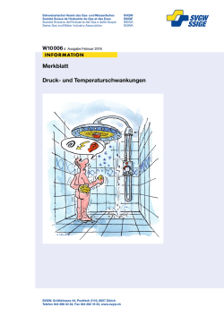 Merkblatt Druck- und Temperaturschwankungen