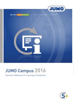 JUMO Campus 2016