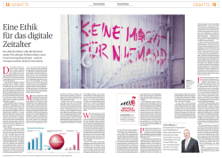 Eine Ethik f&uuml;r das digitale Zeitalter