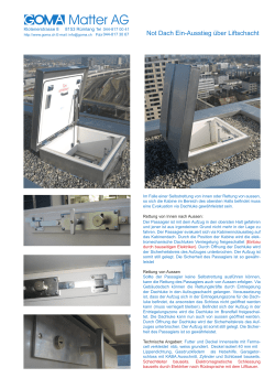 Prospekt mit technischen Details