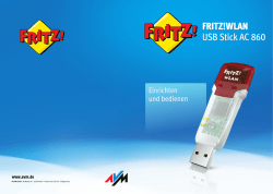 Handbuch FRITZ!WLAN USB Stick AC 860