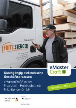 Durchg&auml;ngig elektronische Gesch&auml;ftsprozesse: eMasterCraft&reg; in