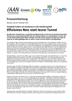 Effizientes Netz statt teurer Tunnel