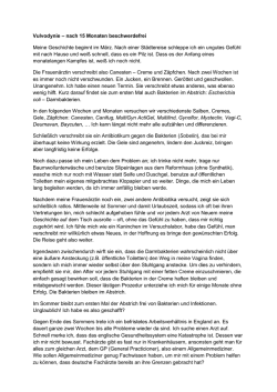 nach 15 Monaten beschwerdefrei - vulvodynie