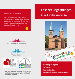 Flyer zum Fest der Begegnung - Evangelische Kirchengemeinde