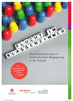 Eine Handreichung zur interkulturellen Begegnung in der Schule