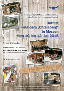 Hoffest auf dem - Musikgesellschaft Messen