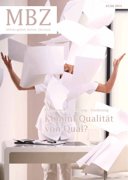 Kommt Qualität von Qual?