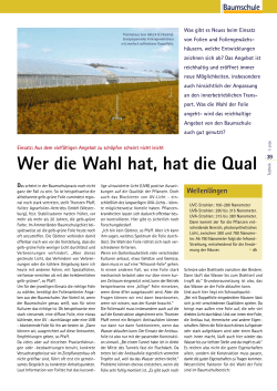 Wer die Wahl hat, hat die Qual - folitec Agrarfolien Vertriebs GmbH
