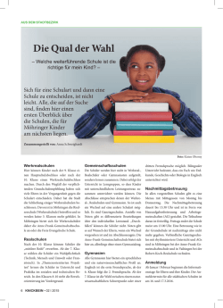 Die Qual der Wahl