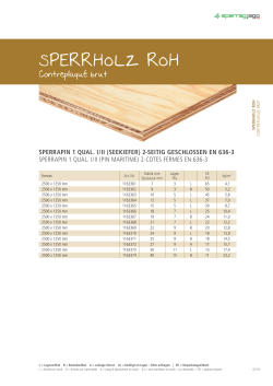 Produktblatt Sperrholz roh Sperrapin