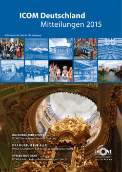 ICOM Deutschland Mitteilungen 2015