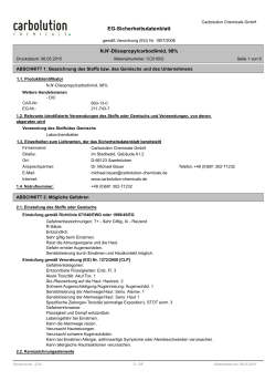EG-Sicherheitsdatenblatt - Carbolution Chemicals GmbH