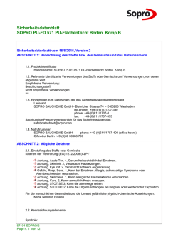 Sicherheitsdatenblatt PU-FD 571 Komp. B