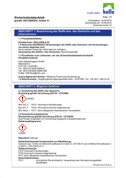 Sicherheitsdatenblatt - hollu Systemhygiene GmbH