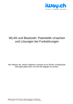 Ursachen und Behebung Funkst&ouml;rungen WLAN und Bluetooth