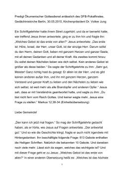 In seiner Predigt
