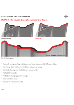 DCW-G3 – Die neueste Generation unserer Lkw-Räder