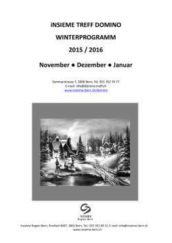 Domino Programm Winter 2015/16