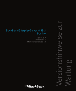 BlackBerry Enterprise Server für IBM Domino-5.0