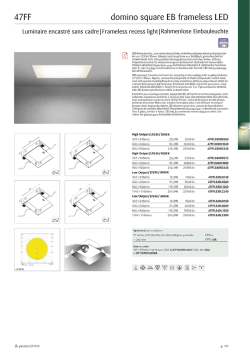 47FF domino square EB frameless LED