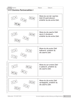 Domino-Partnerzahlen I