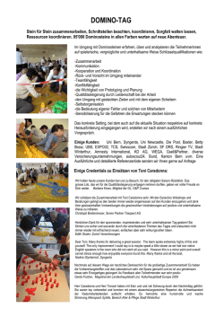 Dossier Domino Workshop DEUTSCH