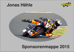 Jonas Hähle Sponsorenmappe 2015