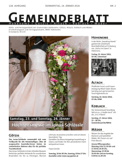 Hochzeitsmesse im Jonas-Schl&ouml;ssle