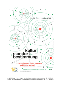 Pressemappe - Leipzig Plus Kultur