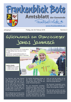Jonas Jannusch - Gemeinde Frankenblick