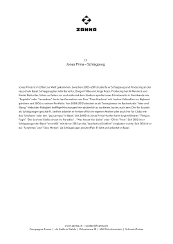 Jonas Prina – Schlagzeug