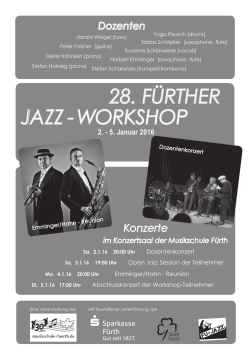 28. fürther jazz - workshop