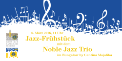 Jazz-Frühstück Noble Jazz Trio