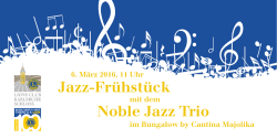 Jazz-Fr&uuml;hst&uuml;ck Noble Jazz Trio