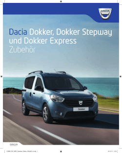 Dacia Dokker, Dokker Stepway und Dokker Express Zubehör