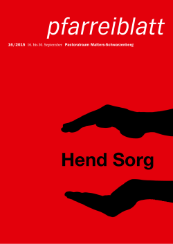 Hend Sorg - Pfarrei Malters