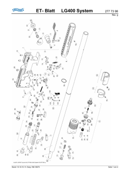 Walther LG400 System Ersatzteilzeichnung