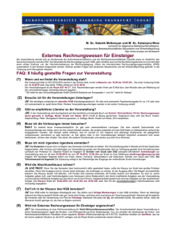 Flyer des Lehrstuhls