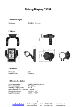 Bafang Display C965A