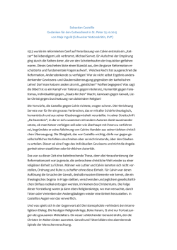 einige h&ouml;chst lesenswerte Gedanken zu Castellio