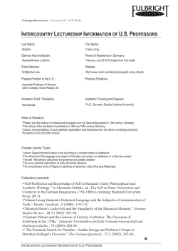 intercountry lectureship information of us professors