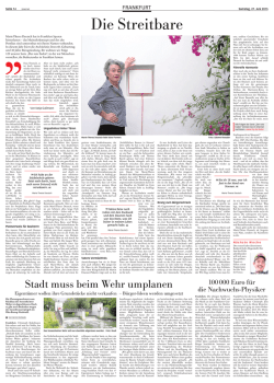 Interview in der FNP - Marie