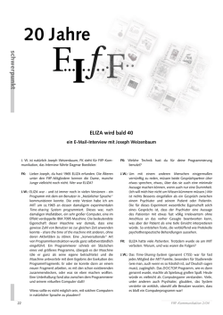 E-Mail-Interview mit Joseph Weizenbaum