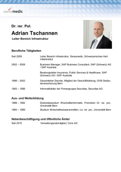 Dr. rer. Pol. Adrian Tschannen