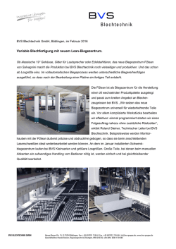 Info BVS Blechtechnik