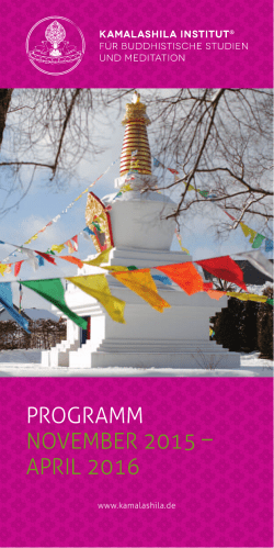 PDF Programmheft - Kamalashila Institut für buddhistische Studien